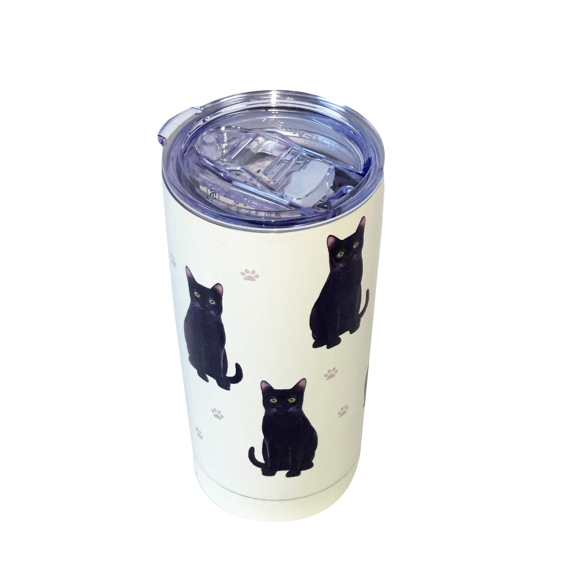 Black Cat 16 Oz Stainless Steel Vacuum Insulated Travel Tumbler