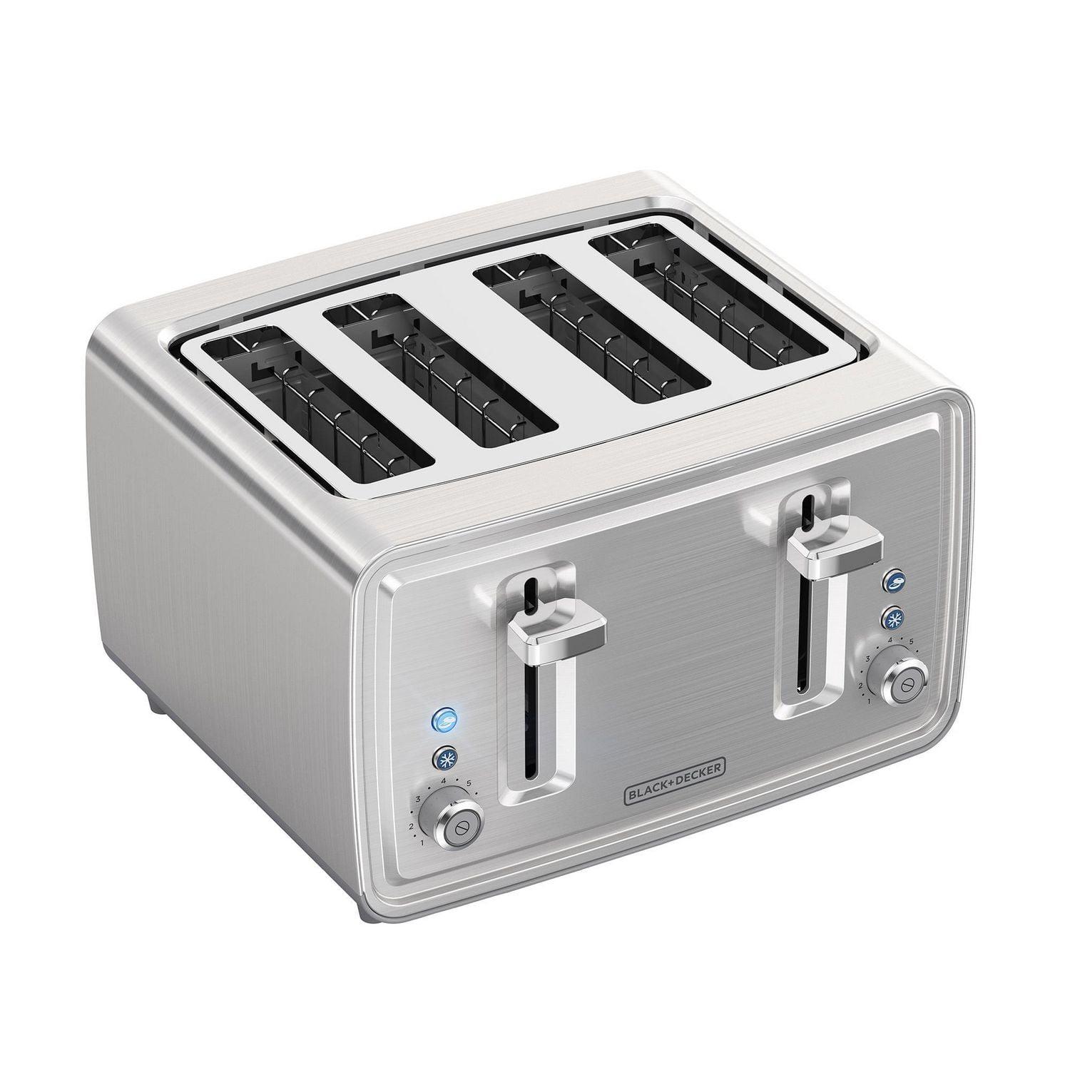 BLACK+DECKER 4-Slice Toaster, Stainless Steel, TR4900SSD