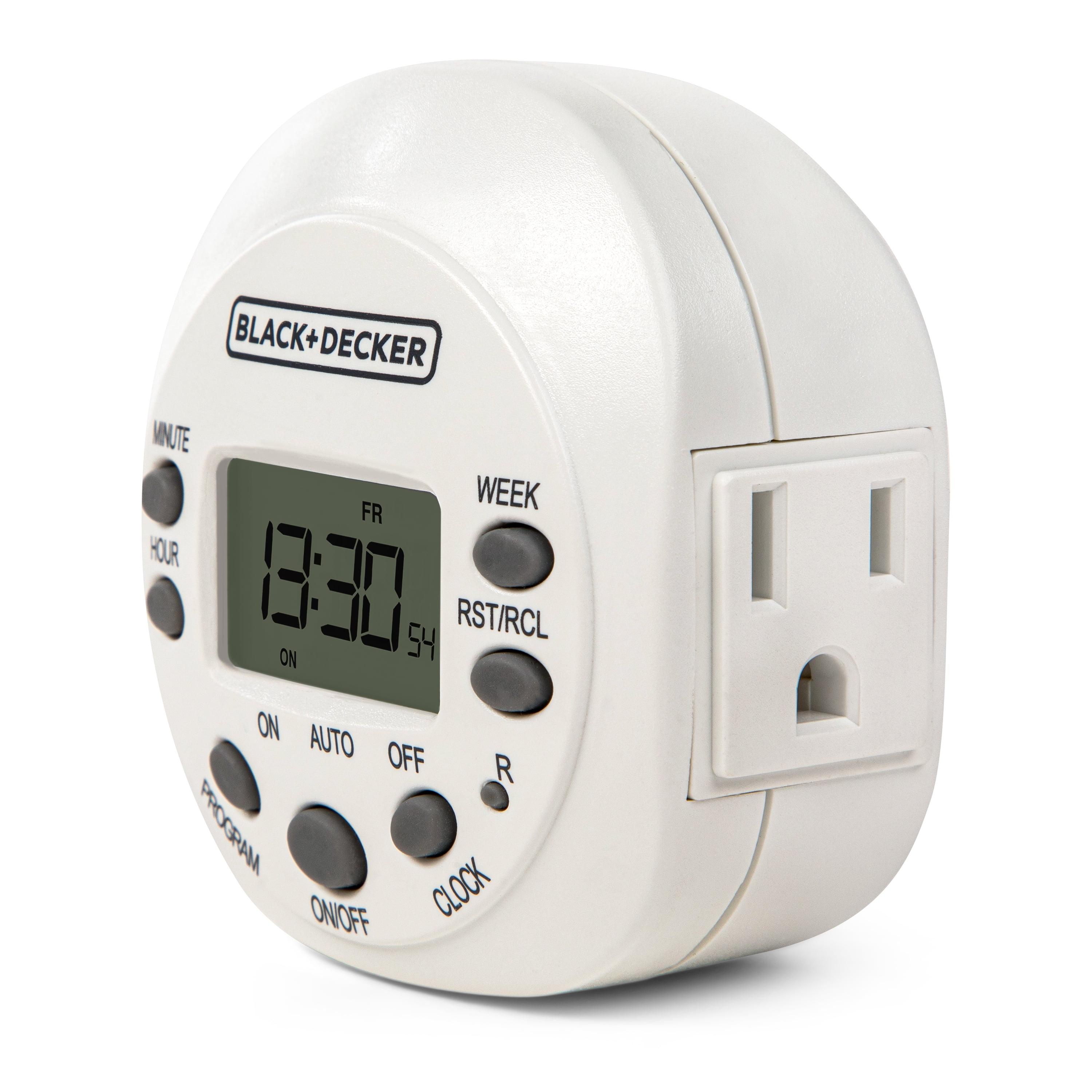 Black + Decker Indoor Grounded Digital Timer