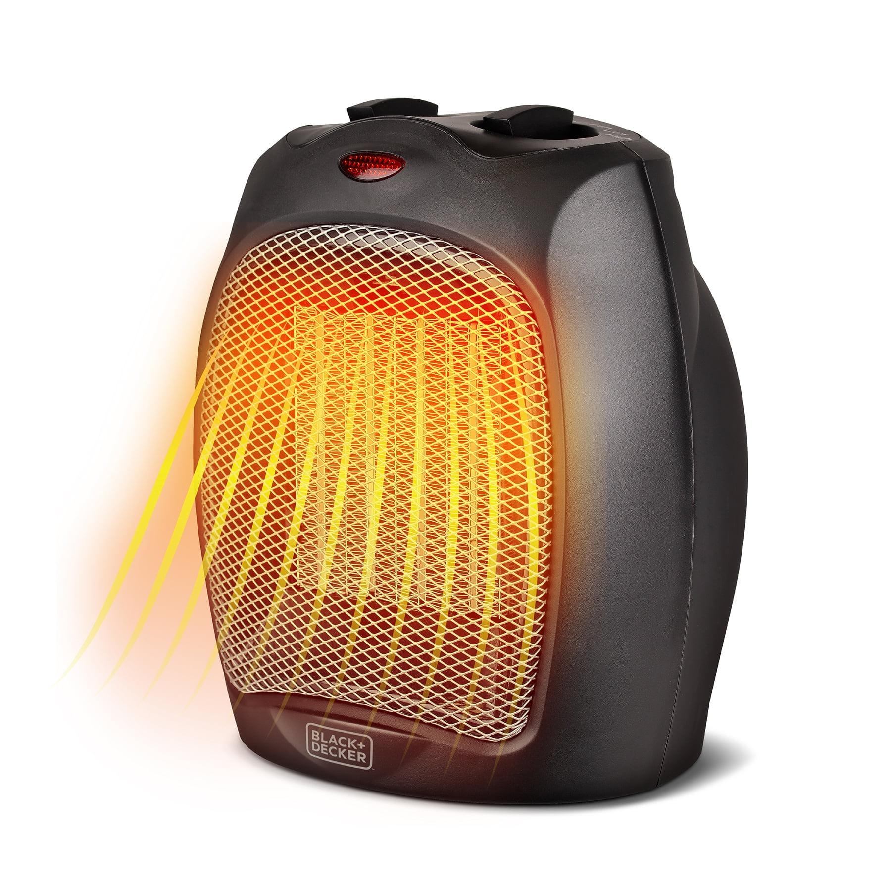 BLACK+DECKER Electric Heater, Portable Heater with 3 Settings, Ceramic Heater for Office and Home