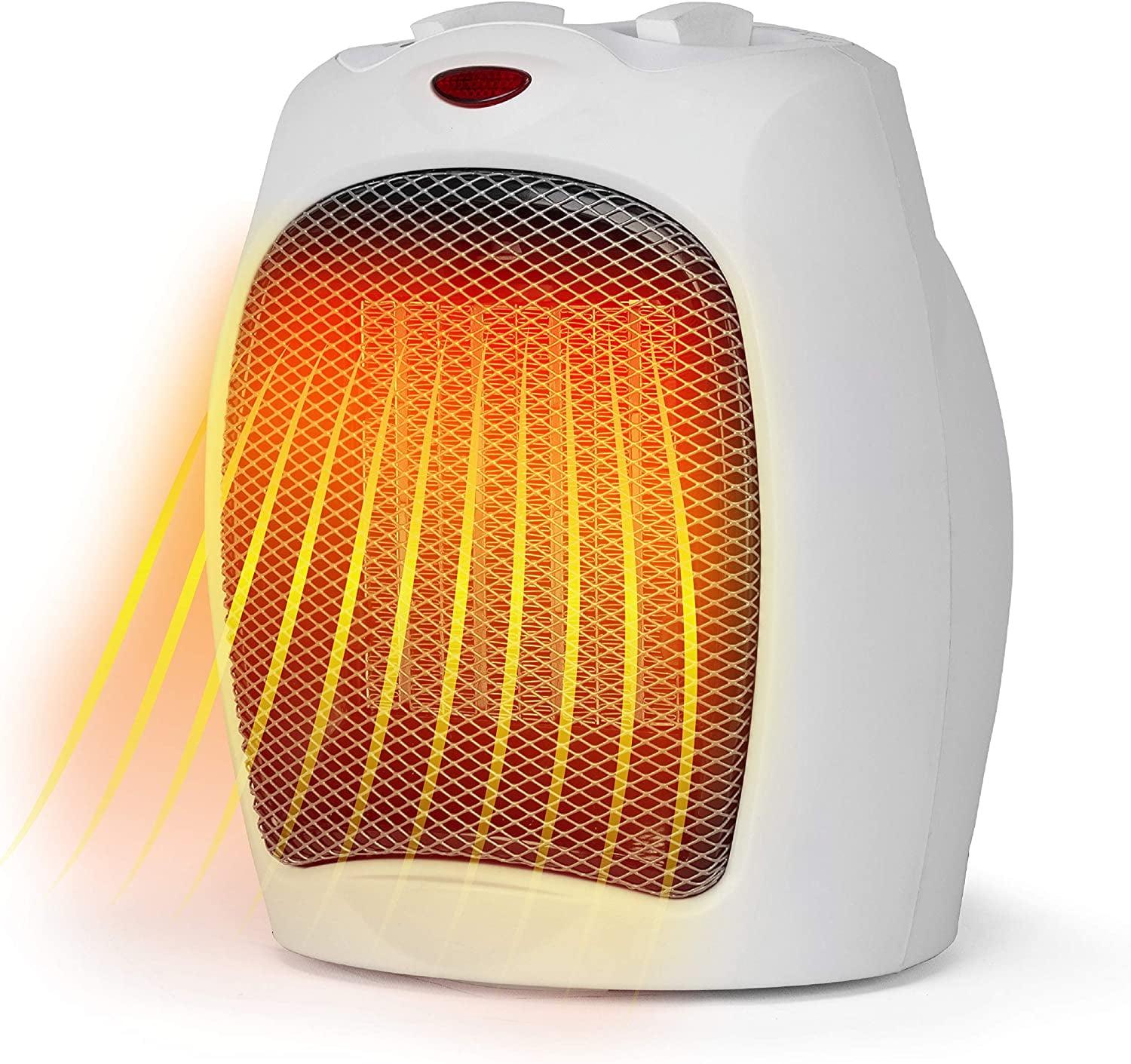 BLACK+DECKER Personal 1500 Watt Electric Fan Compact Heater with Manual Control
