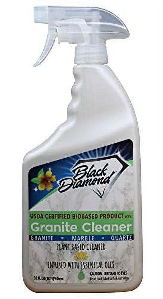 Black Diamond Stoneworks Granite Counter Cleaner: USDA Certified BIOBASED- Safe for Granite and other stone countertops. Safe for food contact formula to keep your countertops looking fresh and clean!
