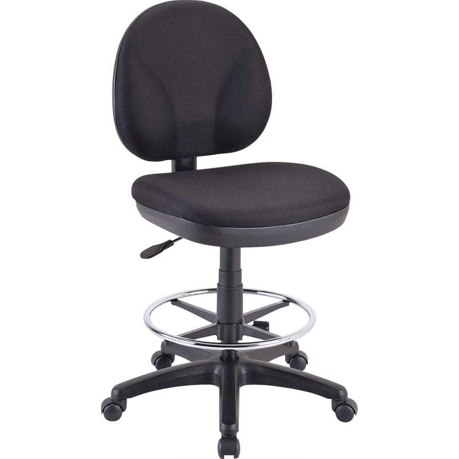 ErgoFlex Black Fabric and Plastic Adjustable Swivel Office Chair