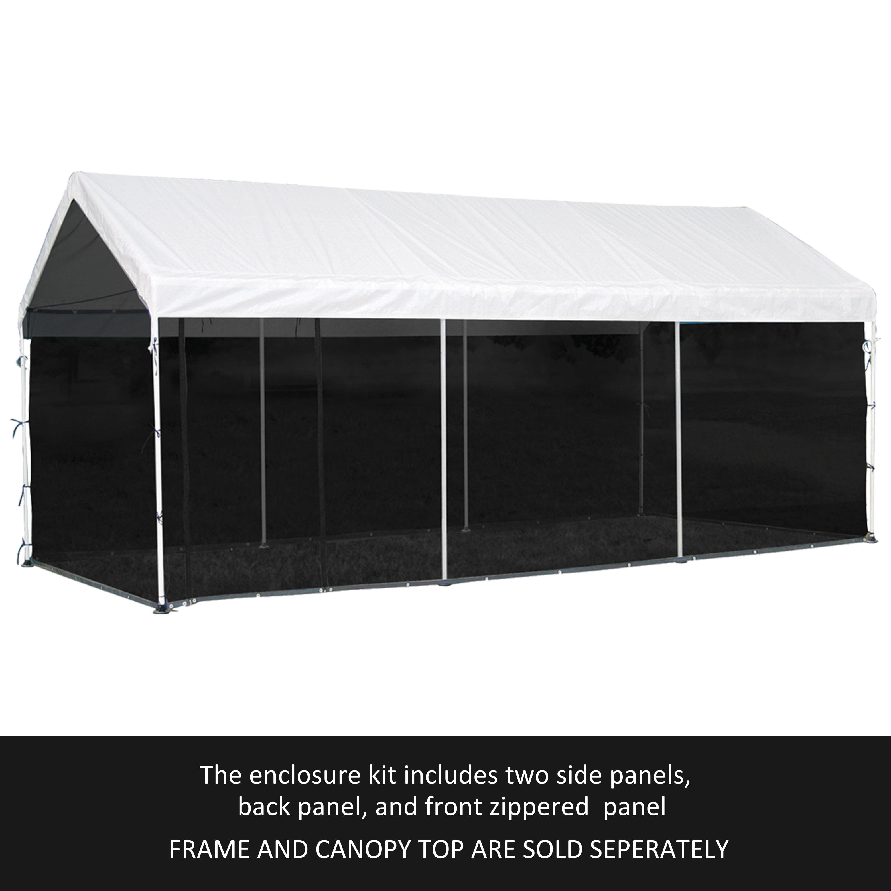 ShelterLogic MaxAP ShelterLogic Black Fabric Screen for Canopy