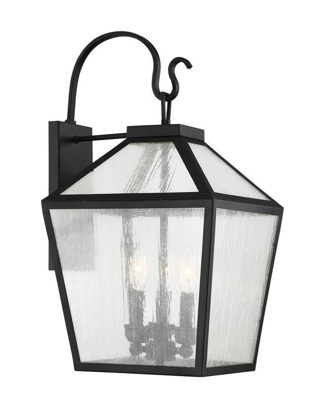 Savoy House Woodstock 3 - Light Wall Light in  Black