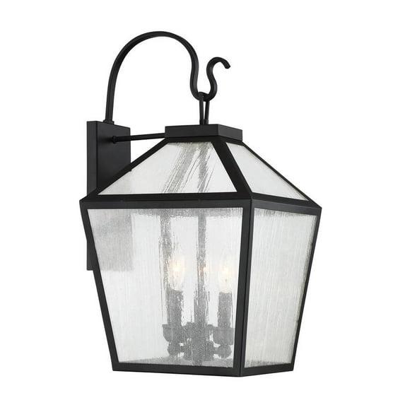 Savoy House Woodstock 3 - Light Wall Light in  Black
