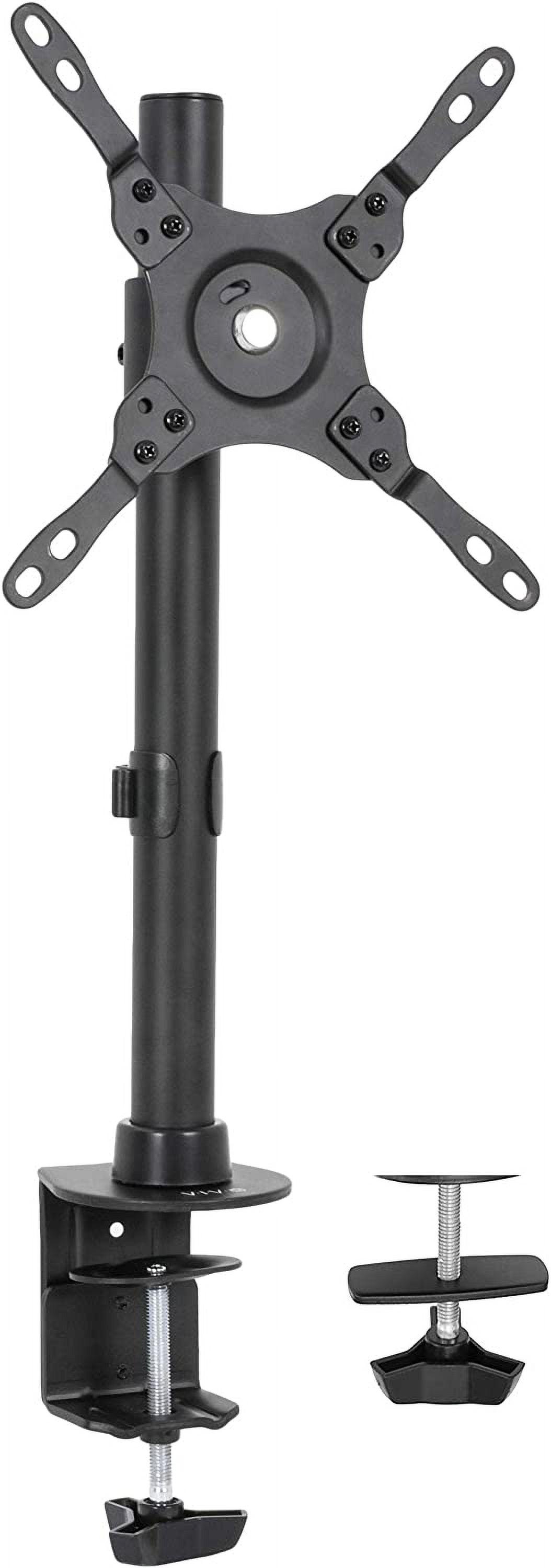 Black Adjustable Height and Tilt Desk Mount for 13" to 42" Screens