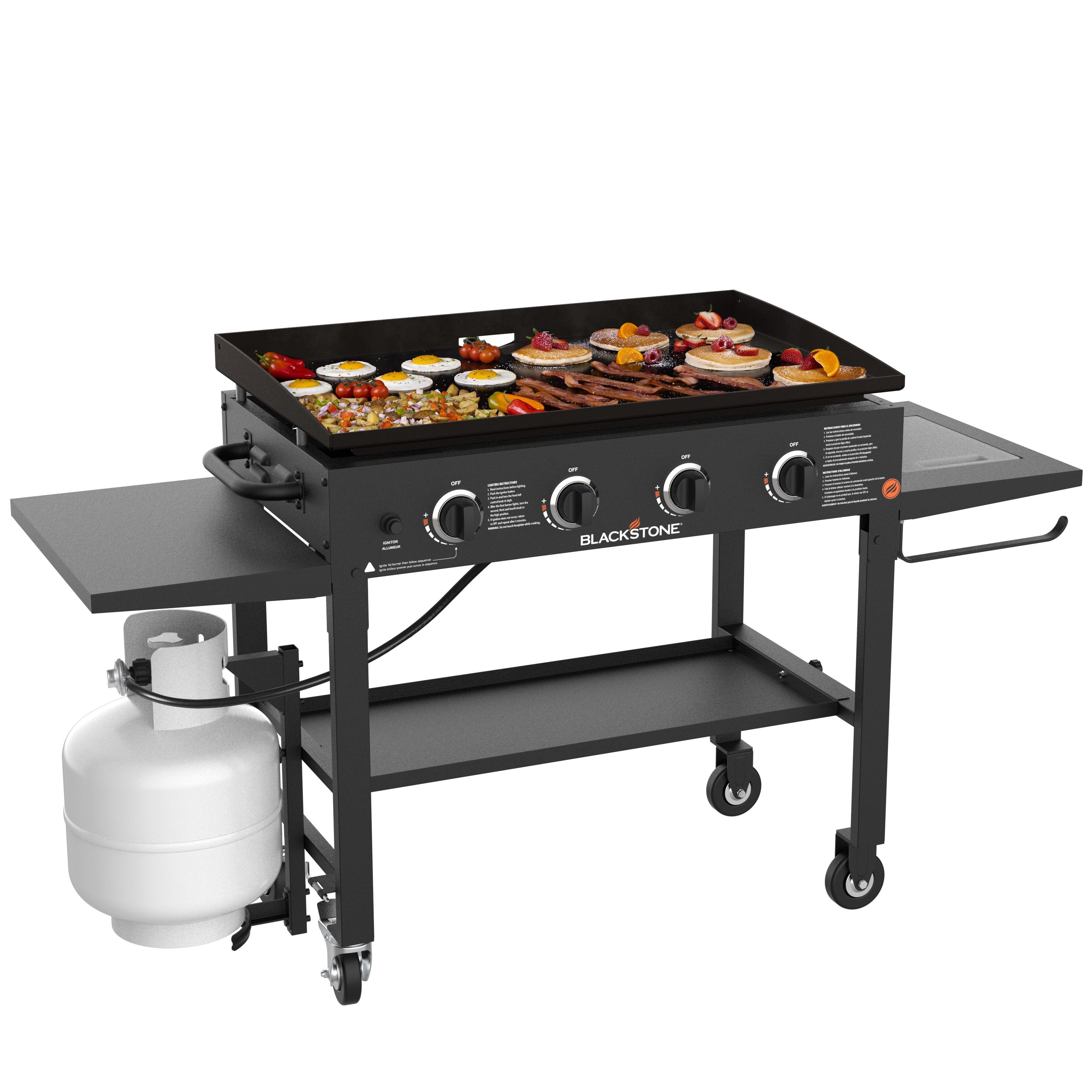 Blackstone 36" Stainless Steel Propane Gas Griddle with Side Shelf