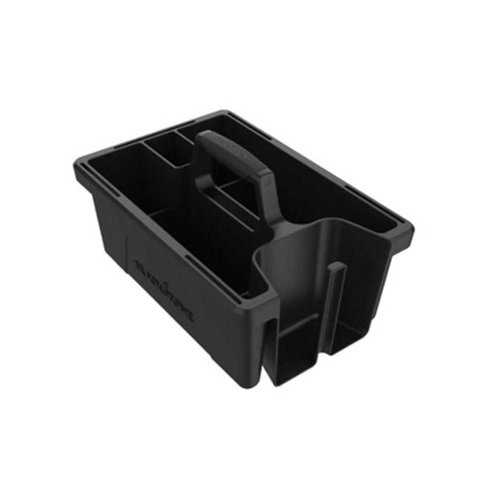 Black Rectangular Plastic Griddle Tool Caddy