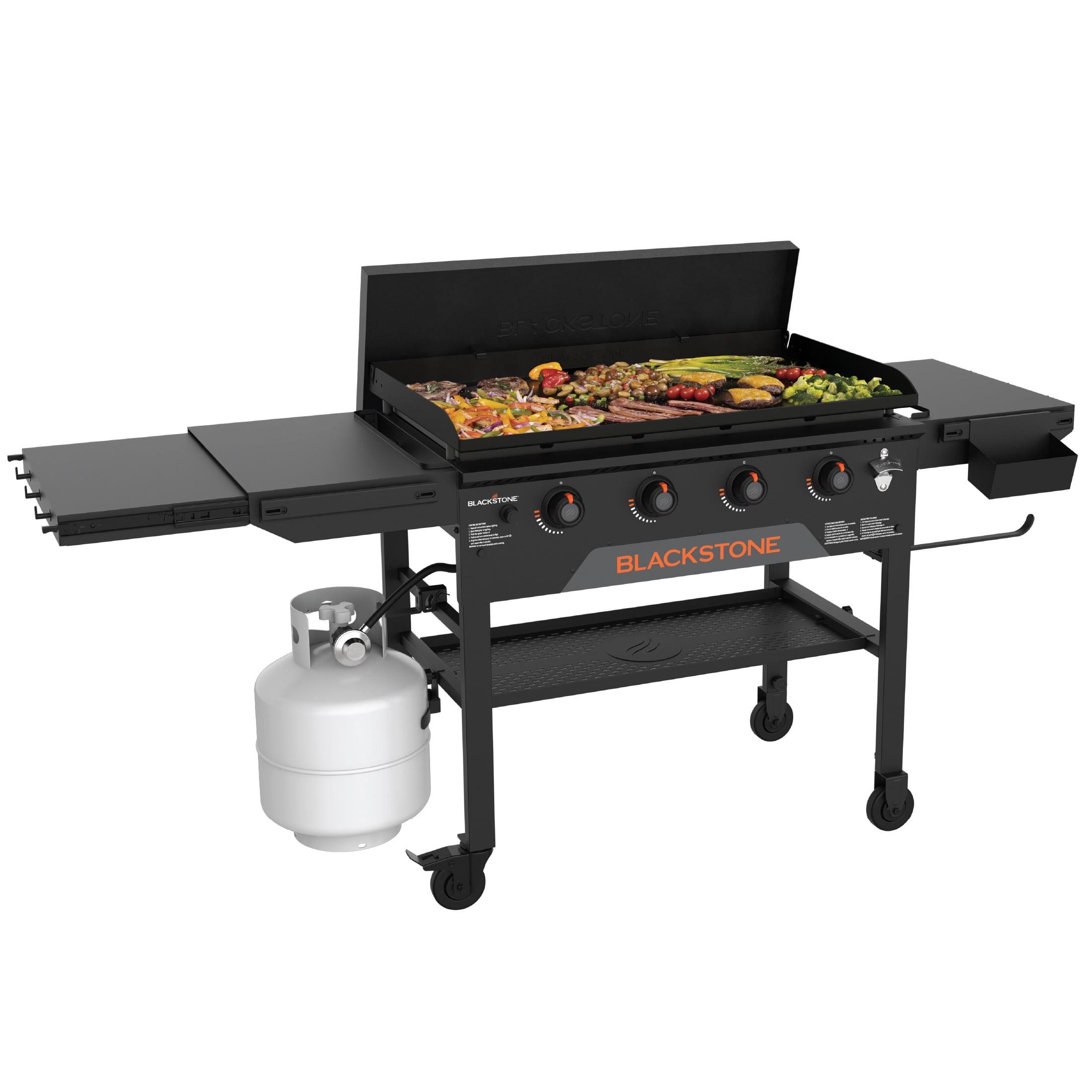 Blackstone 36" Black Omnivore Griddle with Hard Cover and Side Shelf