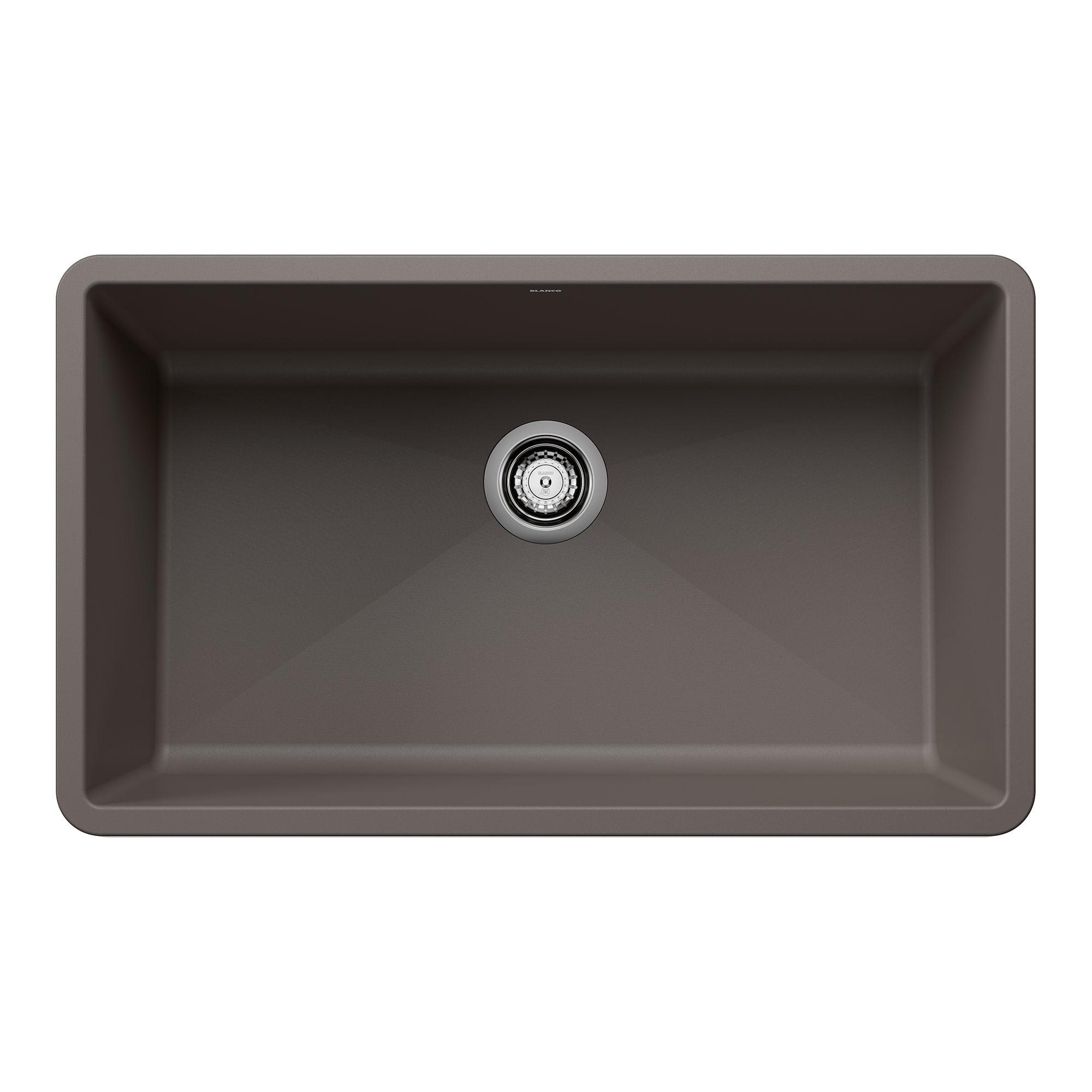 Precis SILGRANIT 32" L X 19" W Super Single Undermount Kitchen SInk