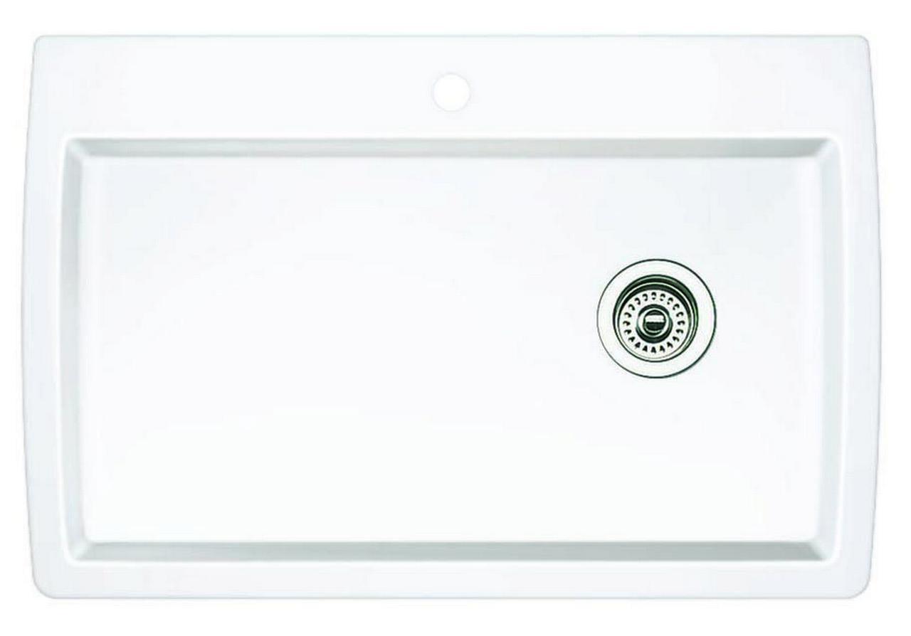 Diamond SILGRANIT 33.5" L x 22" W Super Single Drop-in/Undermount Kitchen Sink