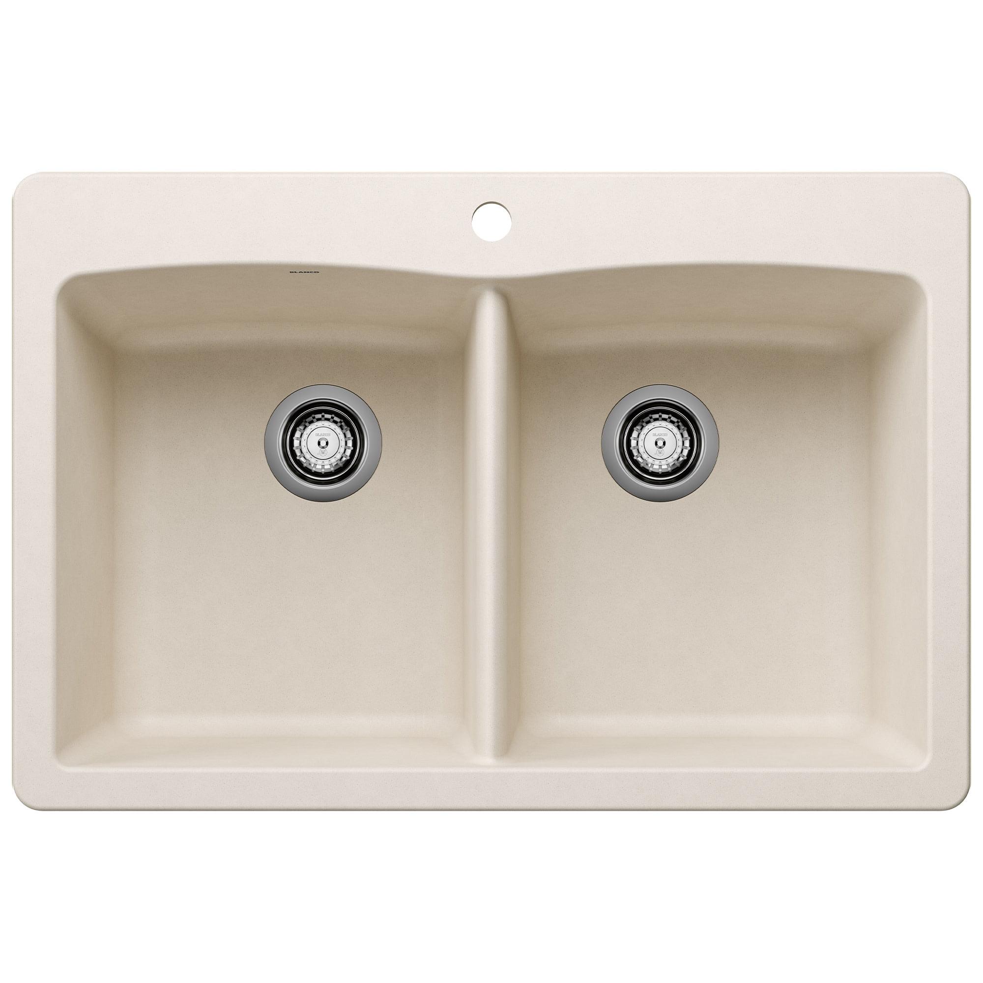 Diamond SILGRANIT 33" L x 22" W Double Bowl Drop-In/Undermount Kitchen Sink