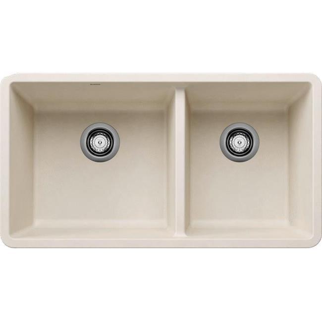 Precis SILGRANIT 33" L X 18" W Double Bowl Undermount Kitchen Sink