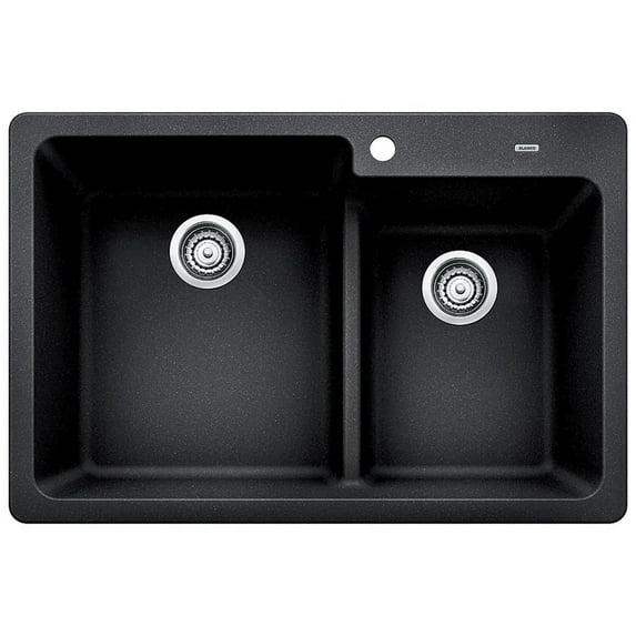 Blanco 442092 Grandis 33" Drop-In Or Undermount Double Basin Silgranit Kitchen Sink -