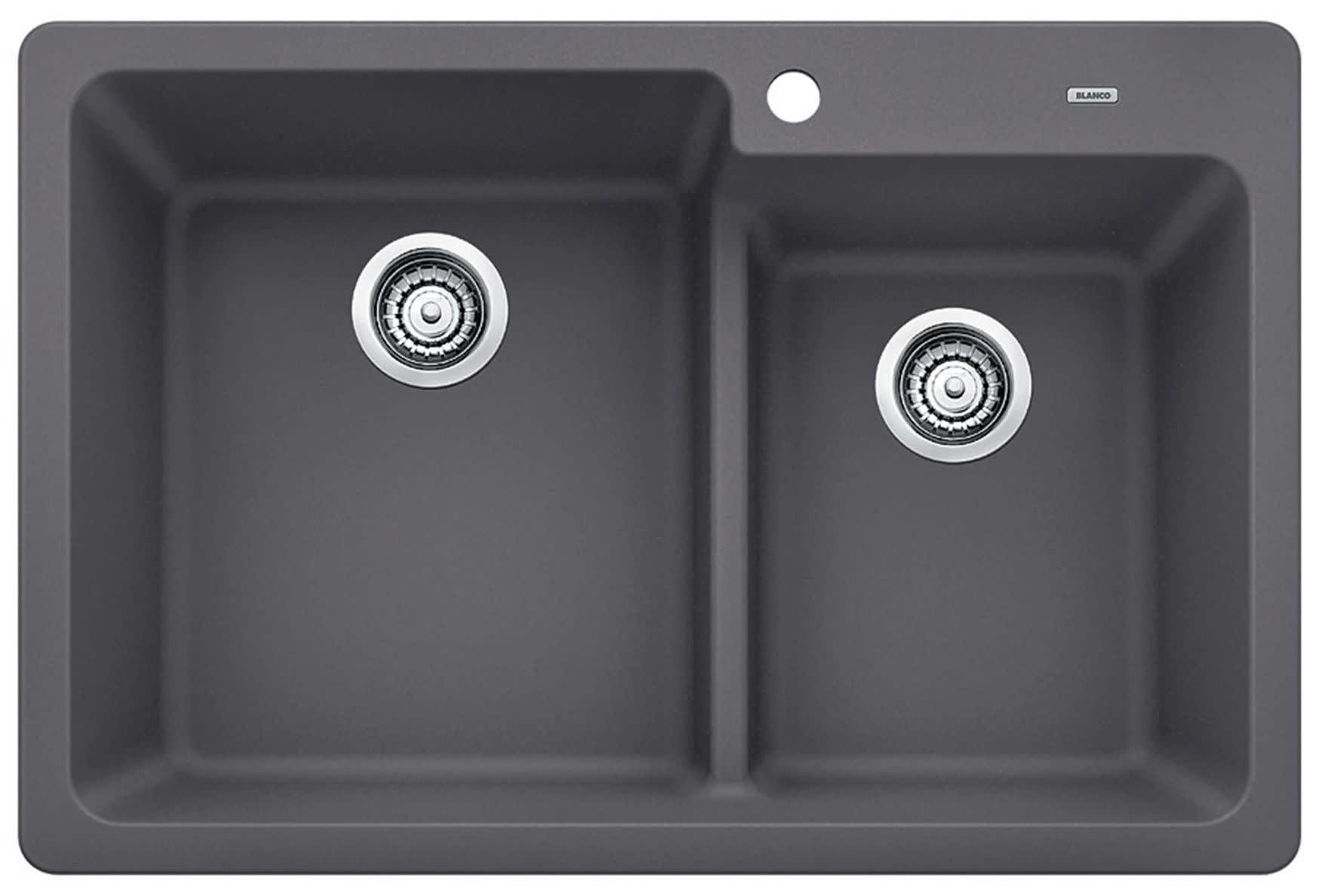 Blanco 442092 Grandis 33" Drop-In Or Undermount Double Basin Silgranit Kitchen Sink -