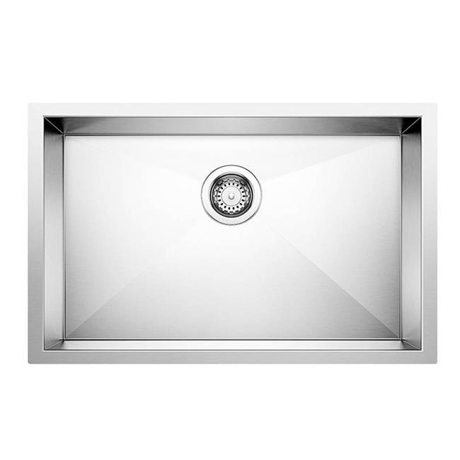 Quatrus 28" L x 18'' W Single Bowl Stainless Steel Undermount Kitchen Sink