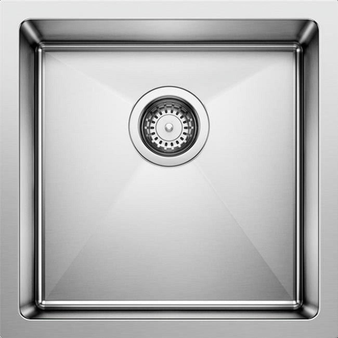 Quatrus 17" L x 17'' W Stainless Steel Undermount Bar Sink