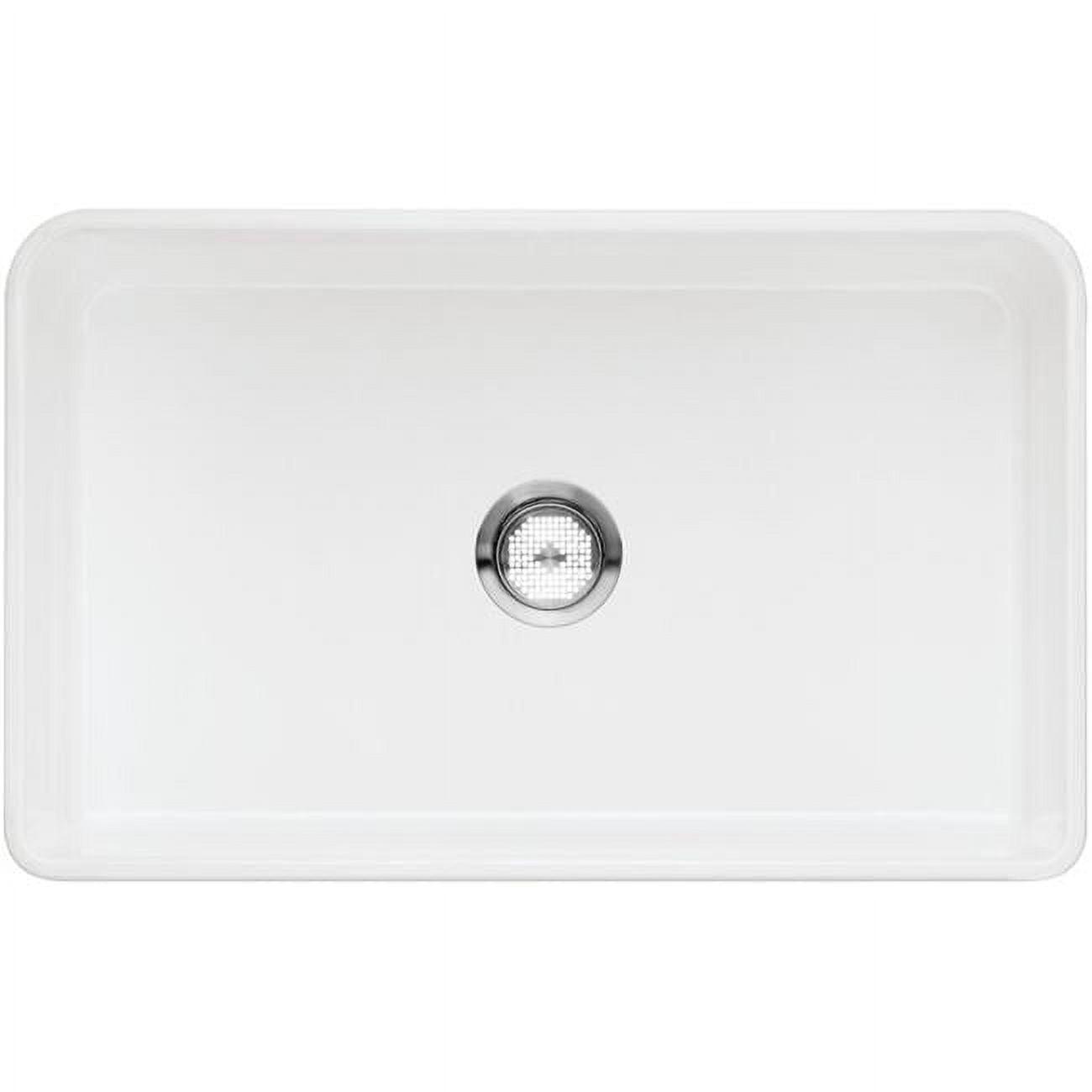 Cerana 30" L x 19.19'' W Single Bowl Fireclay Farmhouse Sink