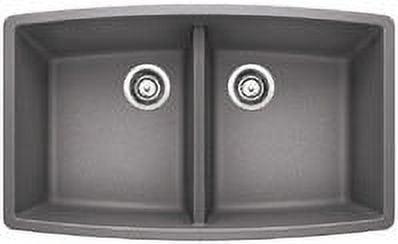 Performa SILGRANIT 33" L x 19" W Double Bowl Undermount Kitchen Sink