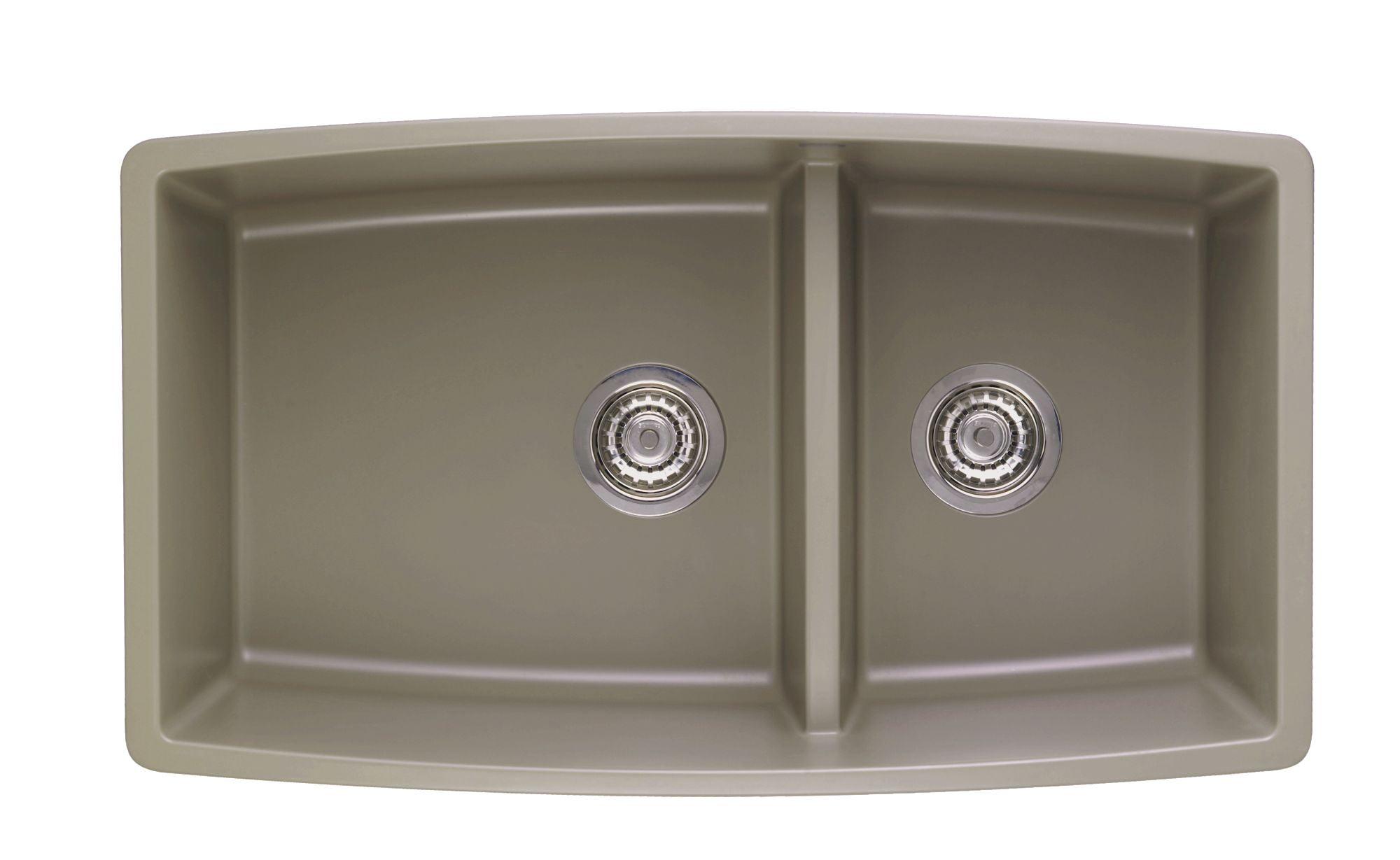 Performa SILGRANIT 33" L x 19" W Double Bowl Undermount Kitchen Sink