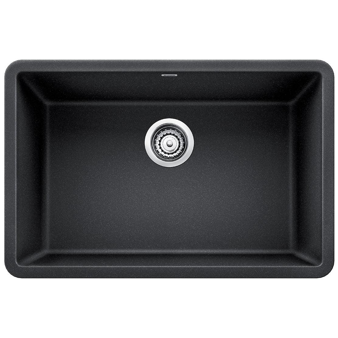 Anthracite 27" Single Bowl Stone Undermount Kitchen Sink