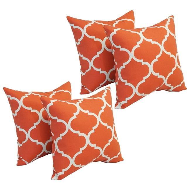 Landview Mango 18" Square Polyester Outdoor Throw Pillows, Set of 4