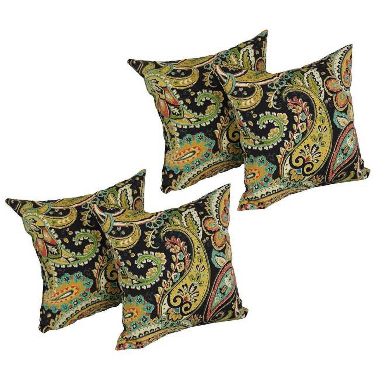 Blazing Needles Indoor/Outdoor Reversible Throw Pillow