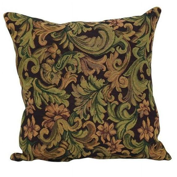 Blazing Needles 17-inch Tapestry Throw Pillow with Insert  9910-S1-ZP-ID-053
