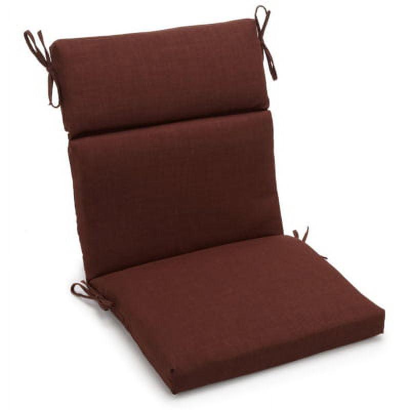 Blazing Needles Spun Polyester Outdoor Seat/Back Chair Cushion-Color:Cocoa