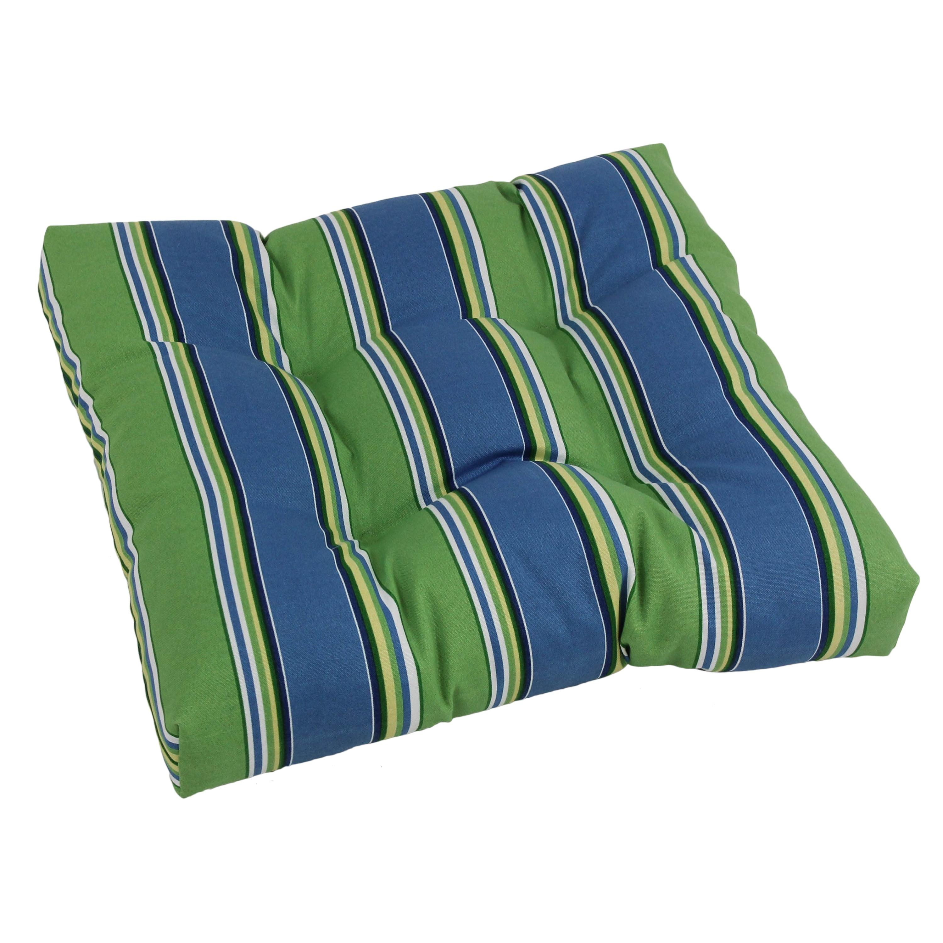 Haliwell Caribbean 19-inch Tufted Outdoor Dining Chair Cushion