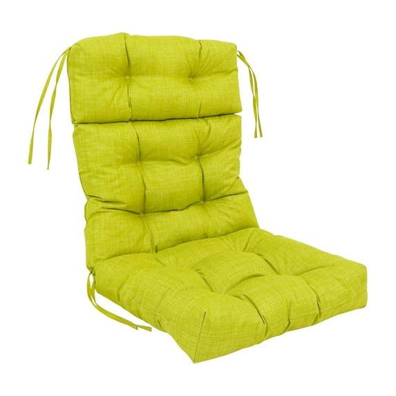 Blazing Needles 20-inch by 42-inch Spun Polyester Solid Outdoor Tufted Chair Cushion
