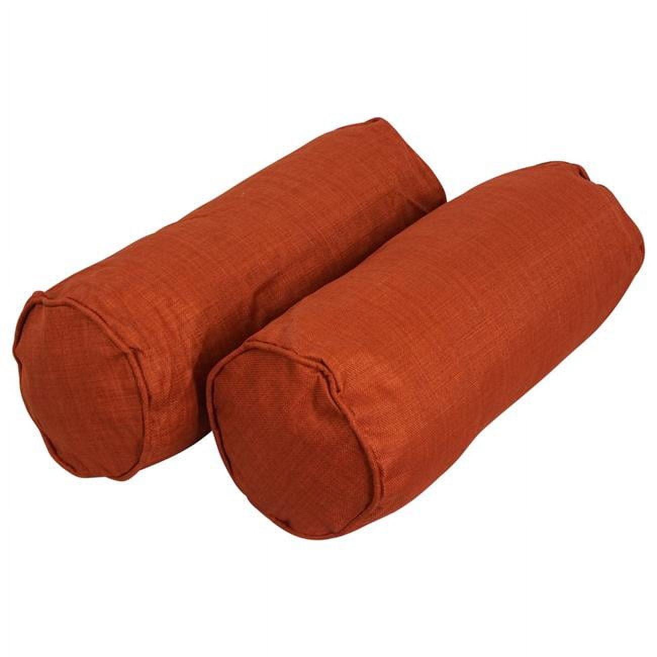 Blazing Needles Outdoor Throw Pillows Paprika