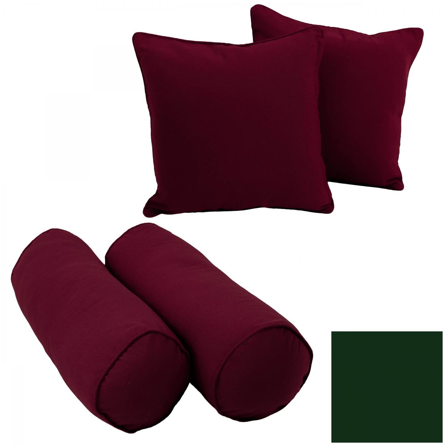 Cotton Blend Reversible Throw Pillow