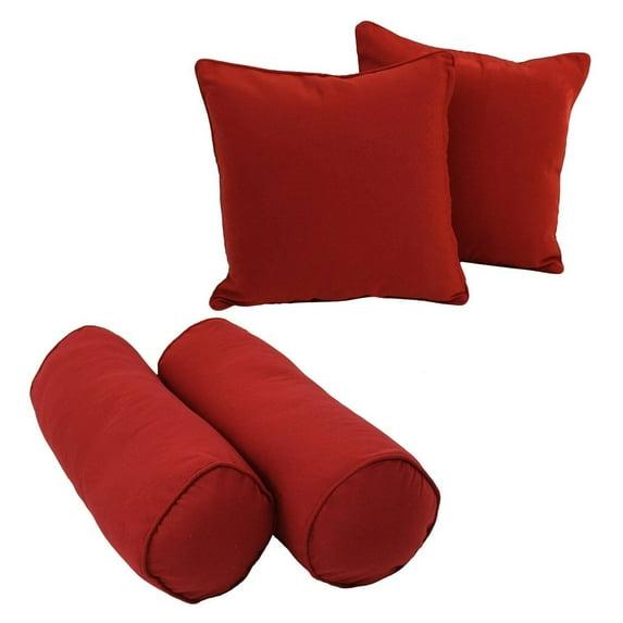 Cotton Blend Reversible Throw Pillow