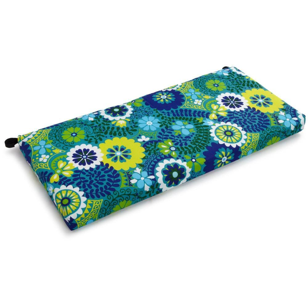 Blazing Needles 40-inch by 19-inch Outdoor Spun Polyester Loveseat Cushion