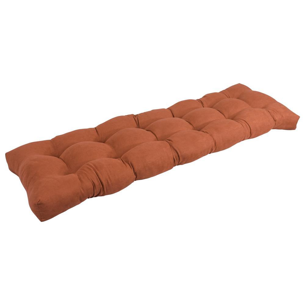 Blazing Needles 55-inch by 19-inch Tufted Solid Microsuede Bench Cushion