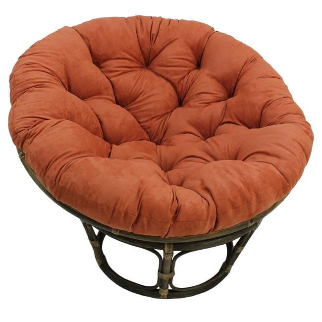 Blazing Needles 93302-MS-SP 48 in. Solid Microsuede Papasan Cushion, Spice