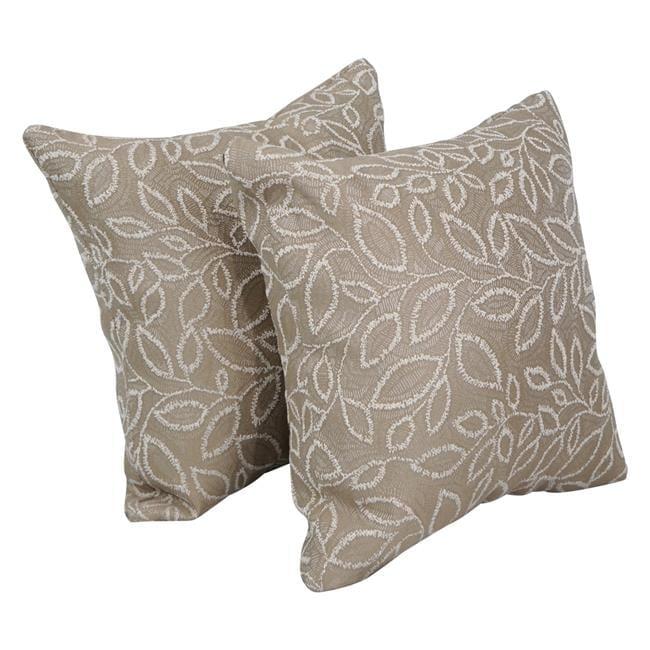 Florian Camel 17-Inch Jacquard Throw Pillow Set