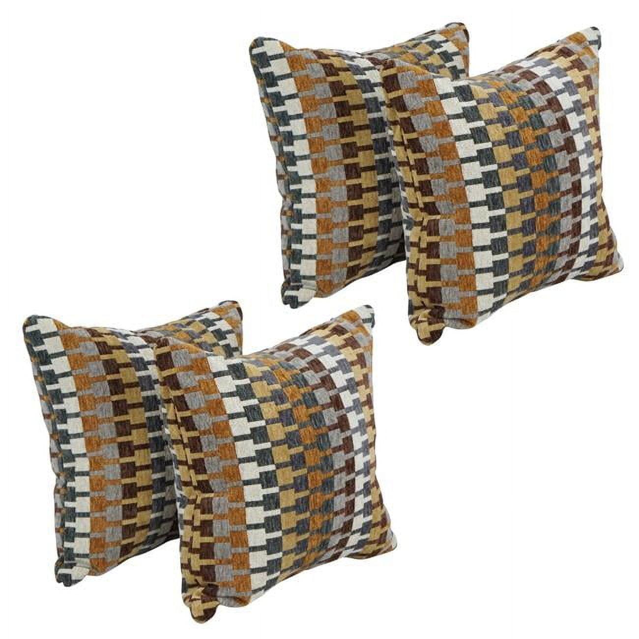 Legion Browns Geometric Jacquard 17" Throw Pillow Set