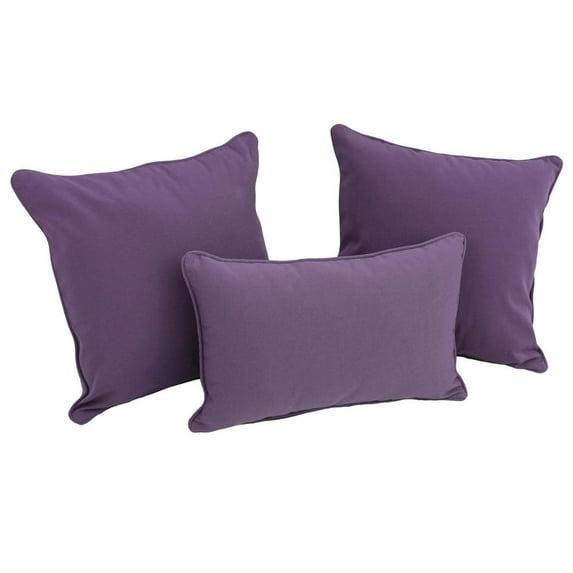 Cotton Blend Reversible Throw Pillow