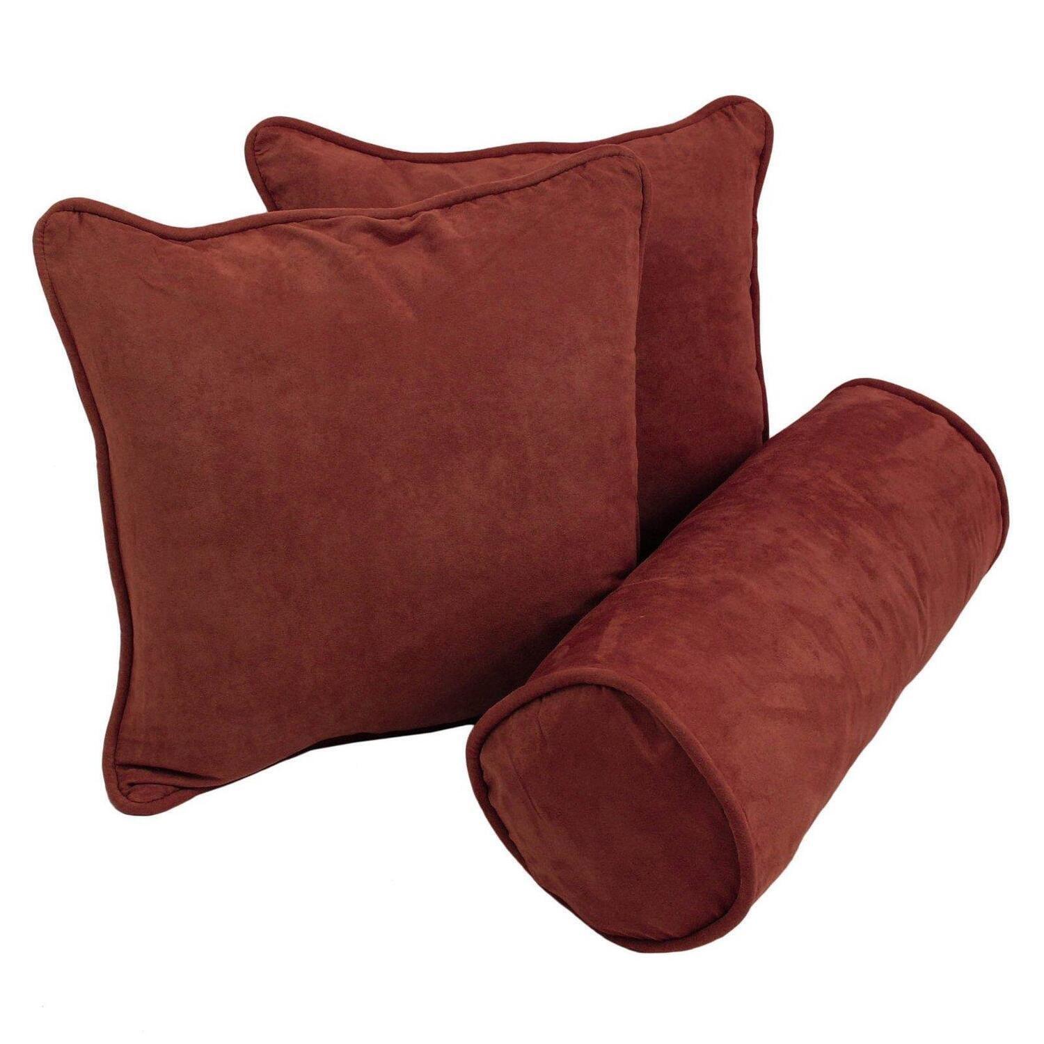 Cotton Blend Reversible Throw Pillow