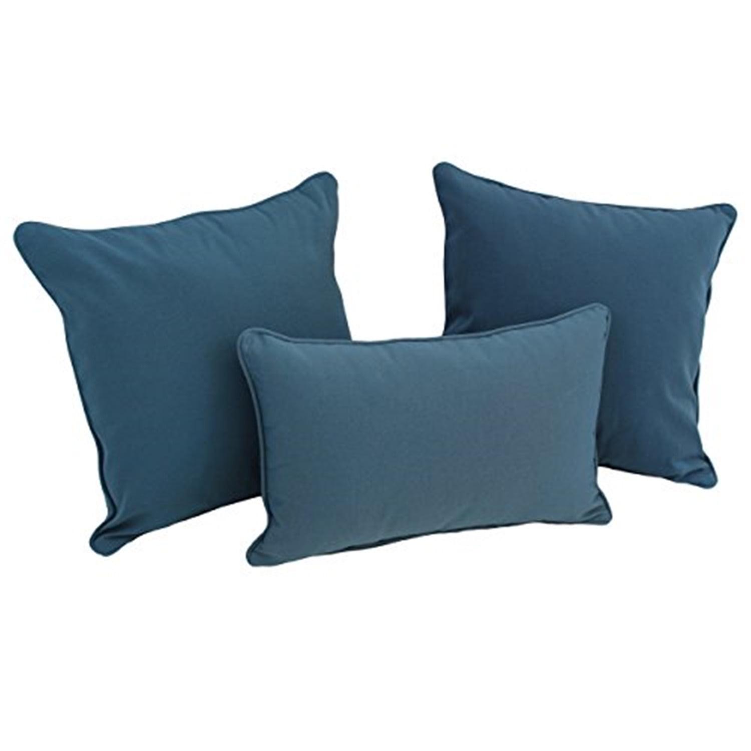 Cotton Blend Reversible Throw Pillow