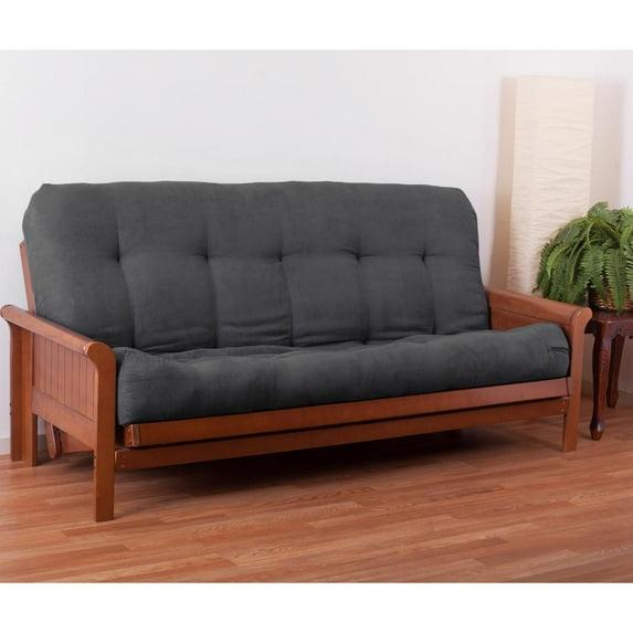 Blazing Needles Renewal 9-inch Microsuede Full-size Futon Mattress - Steel Grey