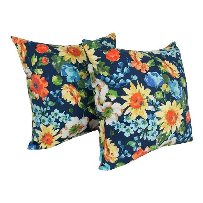 Outdoor Patterned Spun Polyester 25-inch Jumbo Throw Pillows (Set of 2) 9913-S2-REO-59