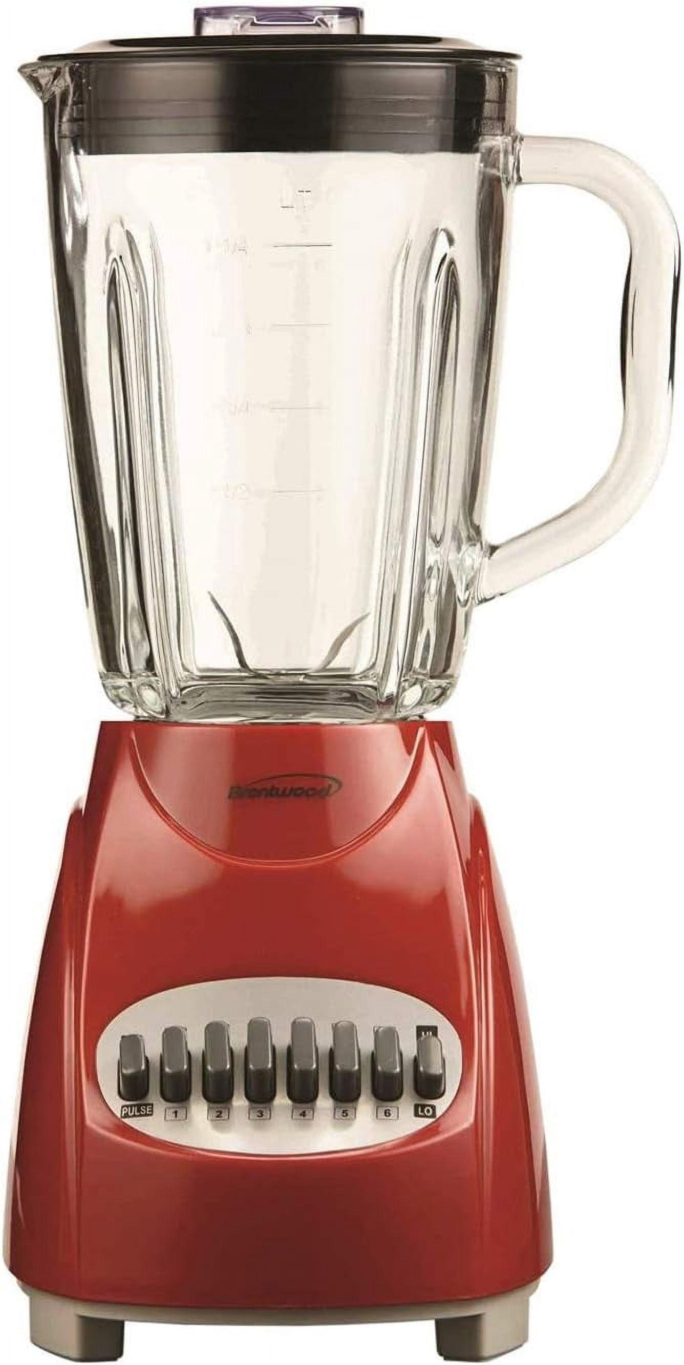 Brentwood 12-Speed Blender Glass Jar in Red