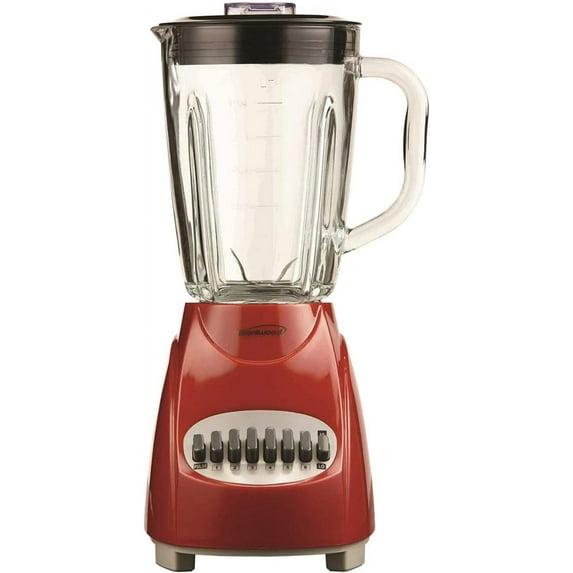 Brentwood 12-Speed Blender Glass Jar in Red