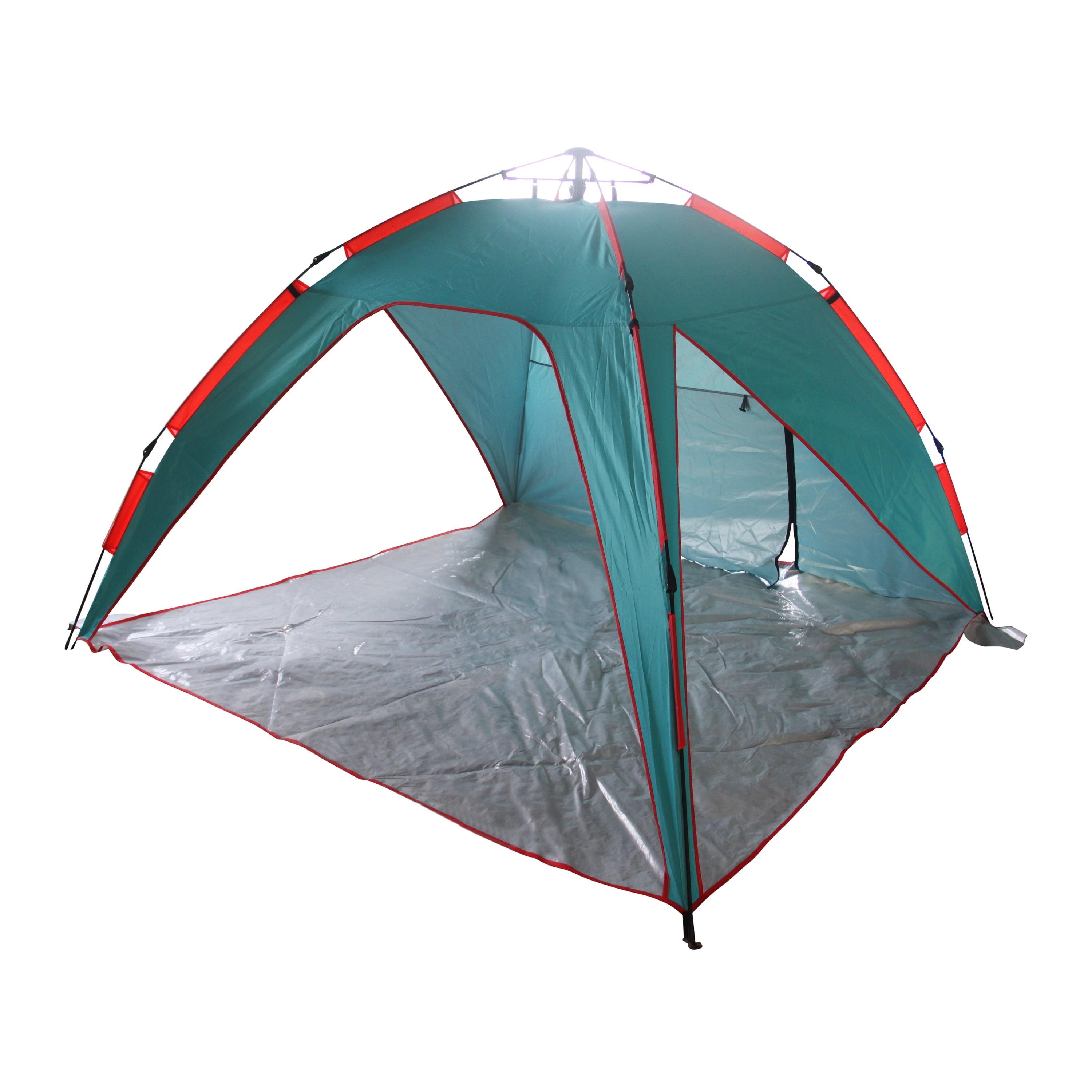 Teal and Orange Pop-Up Beach Tent with Carry Bag