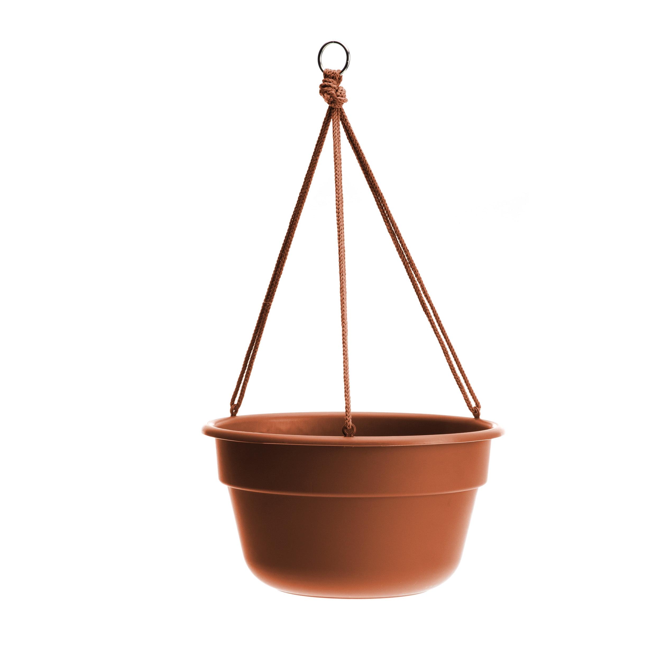 Bloem 12" Dura Cotta Self-Watering Hanging Planter in Terra Cotta