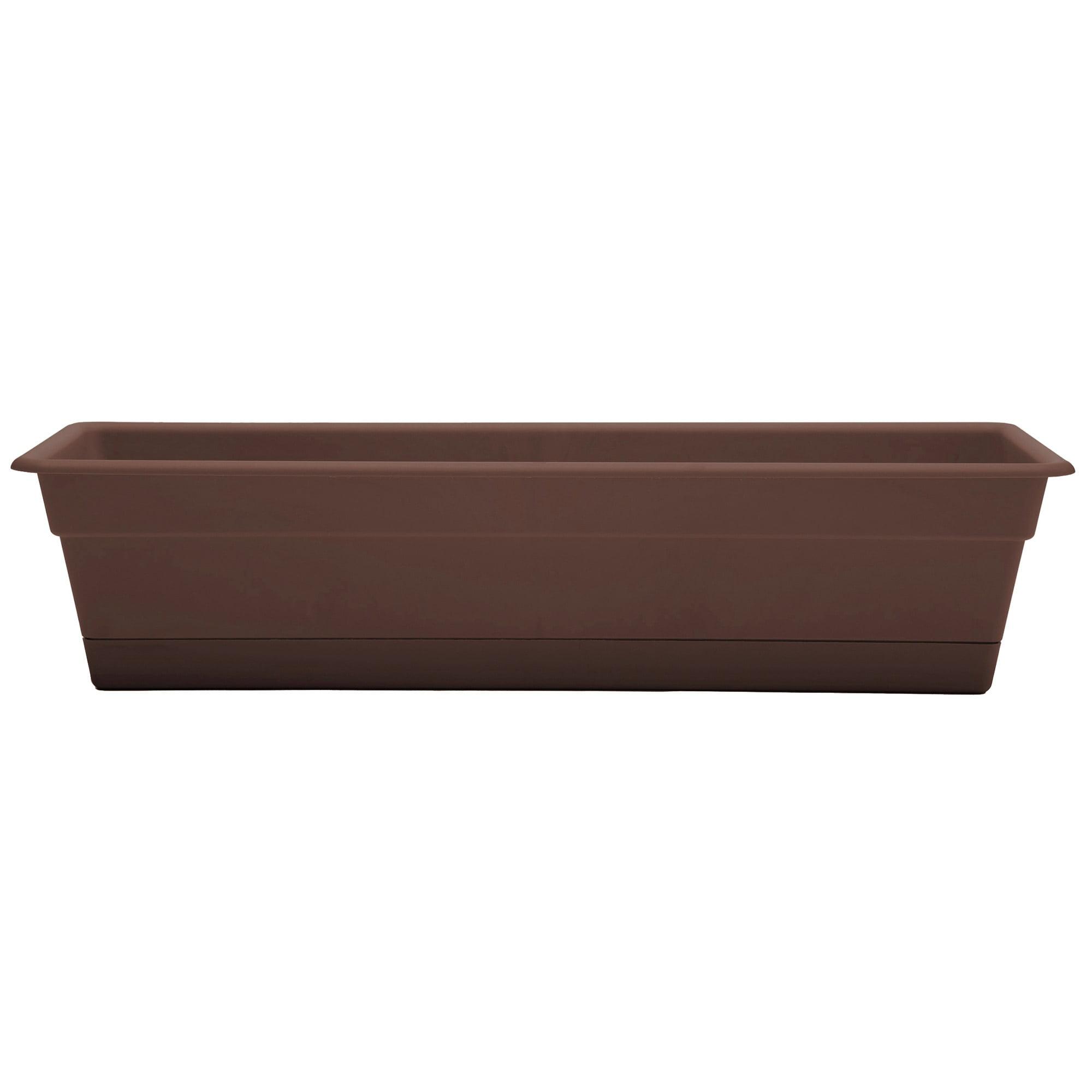 Bloem 24-in Wide Dura Cotta Resin Window Box Planter - Terra Cotta Color